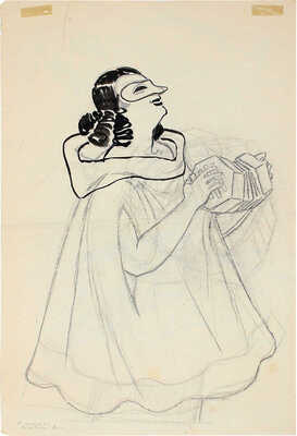 Елисеев Константин Степанович. На эстраде. Иллюстрация для журнала «Крокодил» 